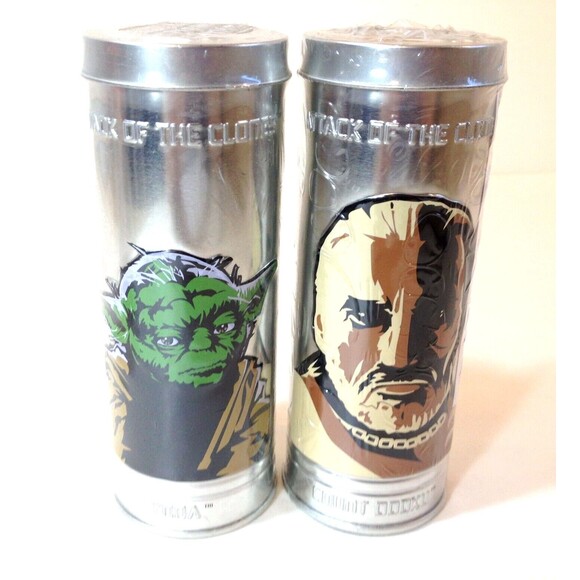 Vintage Star Wars 2005 Watch Yoda / Count Dooku Attack of the Clones New Sealed - Picture 1 of 7